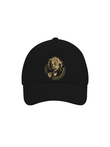 Caffeinstein šiltovka baseballka Black