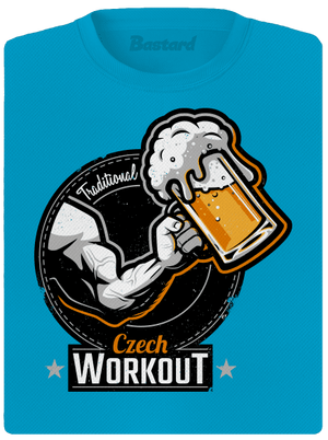 Czech workout dámske športové tričko Blue Atol