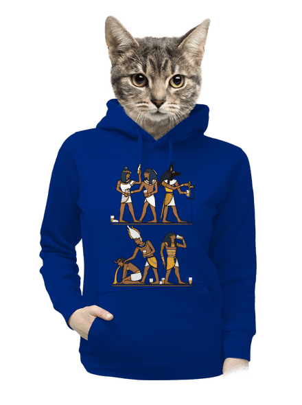 Egyptská párty dámska mikina klokanka Royal Blue Mal