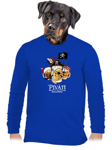 Piváti z Karibiku pánske dlhý rukáv Royal Blue
