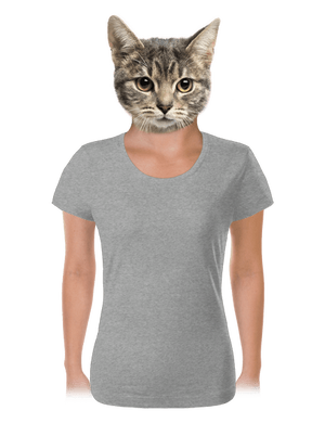 Bez potlače dámske tričko Dark Gray Melange