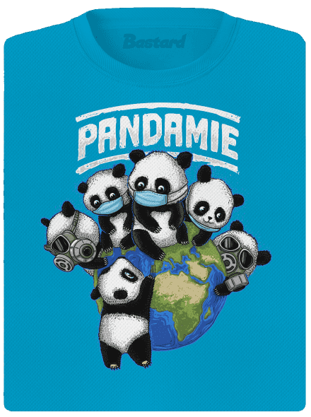 Pandamie dámske športové tričko Blue Atol