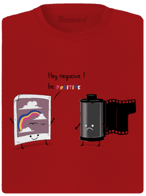 Be positive dámske športové tričko Red Mal