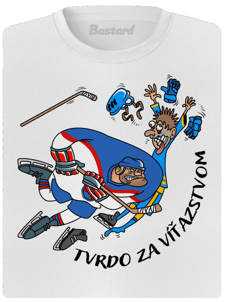 Tvrdo za víťazstvom dámske športové tričko White