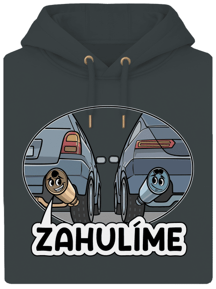 Zahulíme unisex mikina premium Charcoal