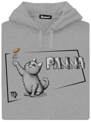 Mačací horoskop: Panna pánska mikina klokanka Light Melange