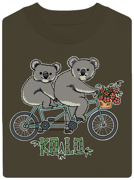 Koalo unisex mikina bez kapucne Urban Khaki