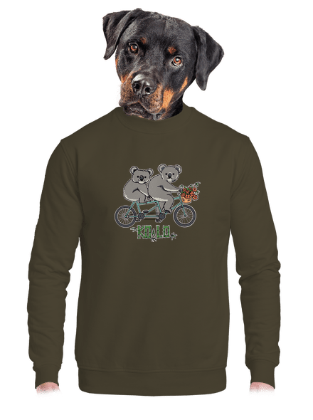 Koalo unisex mikina bez kapucne Urban Khaki