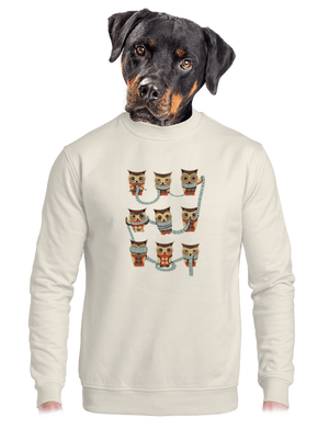 unisex mikina bez kapucne