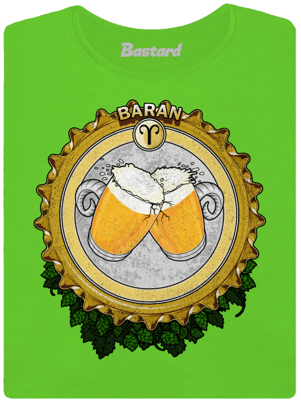 Pivný horoskop: Baran dámske tričko Apple Green
