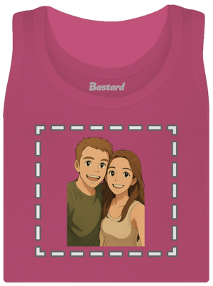 Ghibli efekt z vlastnej fotky dámske tielko klasické Magenta