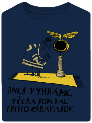 Dnes vyhráme unisex tričko oversized Midnight Blue