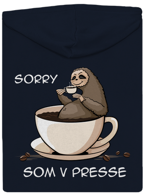 V presse dámska mikina na zips Navy Mal