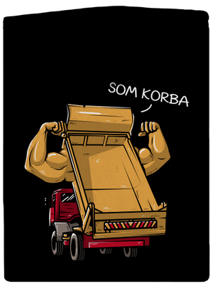 Korba dámska mikina na zips Black