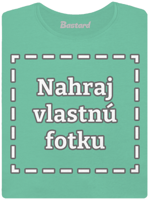 Vlastná potlač dámske tričko prémium Mint Mal