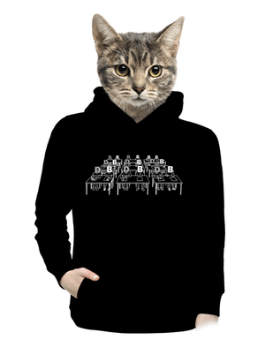 Cimrman: Debil, blbeček dámska mikina klokanka Black