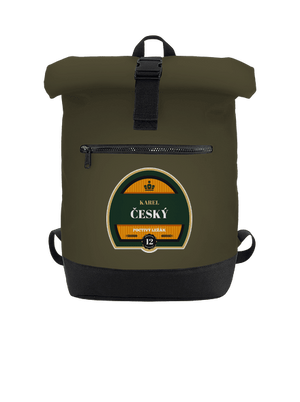 Pivná etiketa batoh Military Green