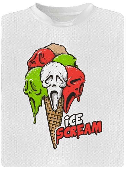Ice Scream detské športové tričko White