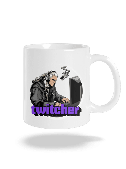 Twitcher klasický hrnček White
