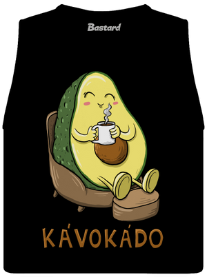 Kávokádo dámske tielko voľné Black