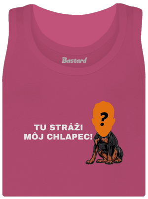 Tu strážim ja dámske tielko klasické Magenta