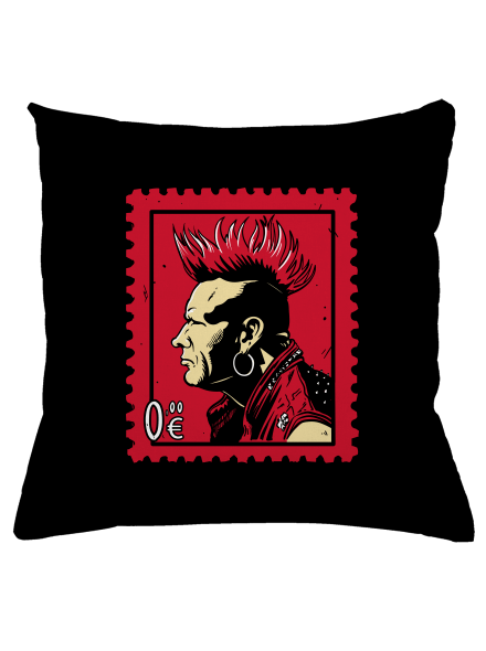Známka punku vankúš Black