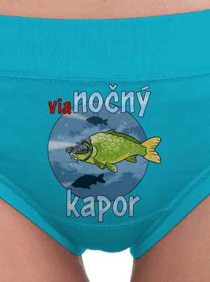 Vianočný kapor dámske nohavičky Turquoise
