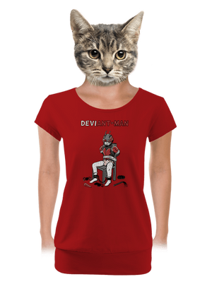 DeviAnt-man dámske tričko s lemom Red Mal