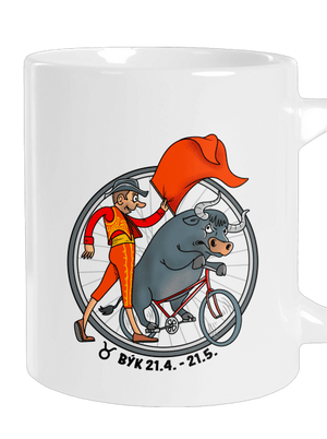 Cyklistický horoskop: Býk veľký hrnček White