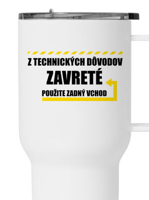 Zadný vchod termohrnček White