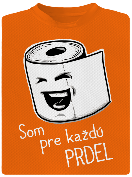 Prdel pánske športové tričko Neon Orange