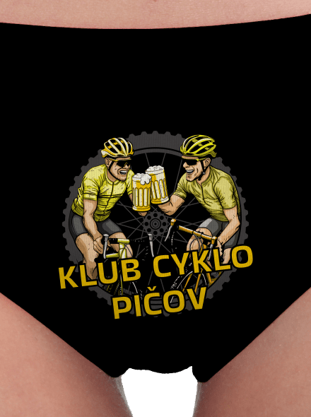 Klub cyklo pičov dámske nohavičky Black