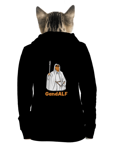 GandALF dámska mikina na zips Black