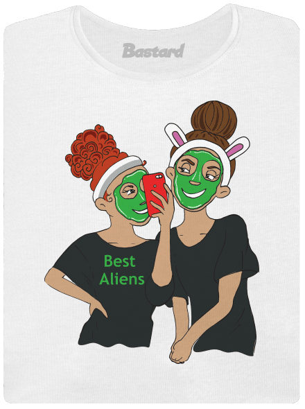 Best aliens dámske tričko s lemom White