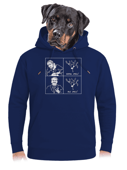 Cimrman: Copak jmelí unisex mikina premium Navy