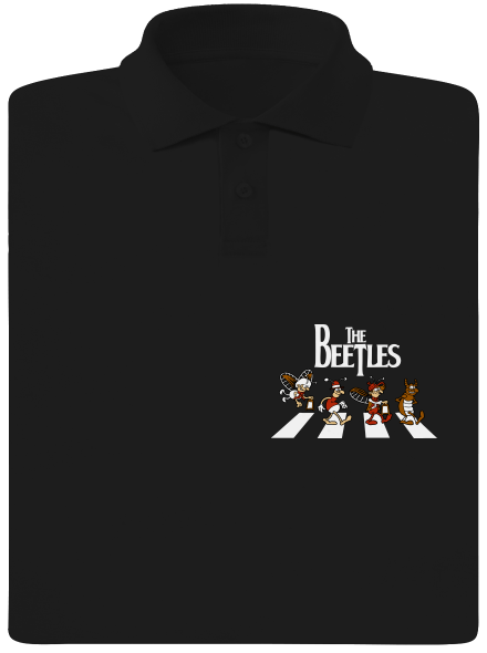 Beatles pánska polokošeľa Black