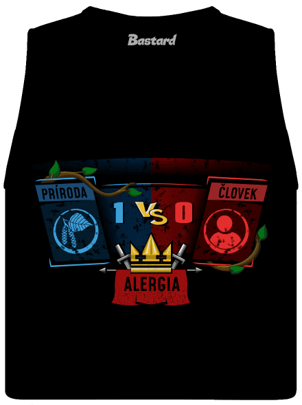Príroda vs. človek dámske tielko voľné Black