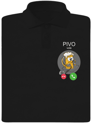 Pívo volá pánska polokošeľa Black