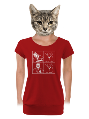Cimrman: Copak jmelí dámske tričko s lemom Red Mal