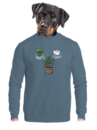 unisex mikina bez kapucne