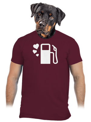 Plnú prosím pánske tričko Burgundy