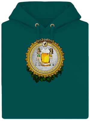 Pivný horoskop: Kozorožec unisex mikina premium Emerald Green