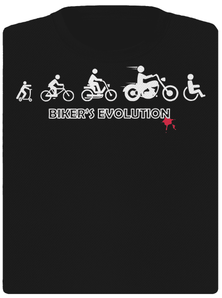 Biker’s Evolution dámske športové tričko Black
