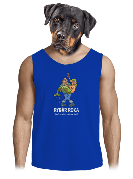 Rybár roka pánske tielko Royal Blue
