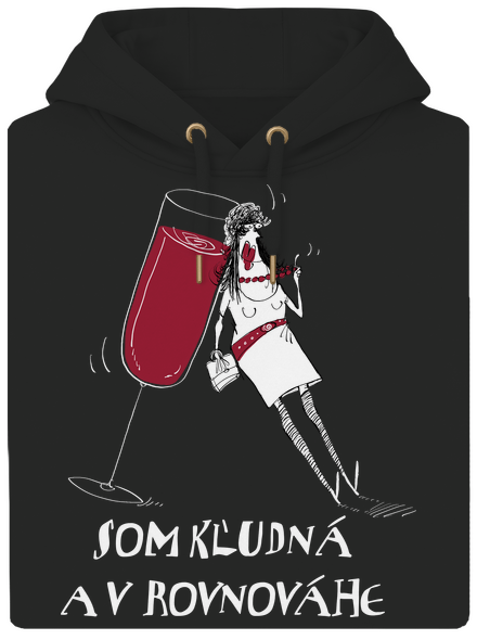 Pokojná rovnováha unisex mikina premium Dark Black