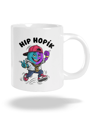 Hip Hopík veľký hrnček White