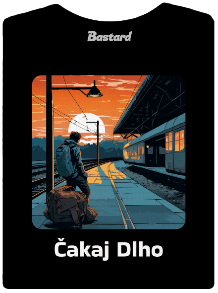 Čakaj dlho dámske tričko prémium Black