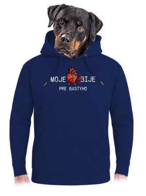 Moje srdce bije unisex mikina premium Navy