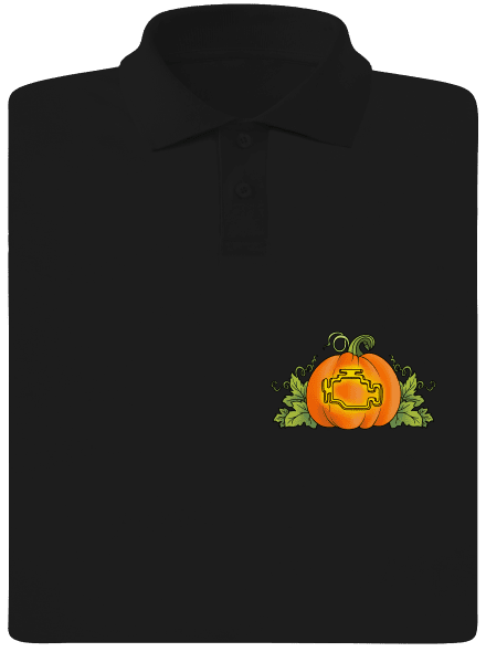 Strašidelný Halloween pánska polokošeľa Black