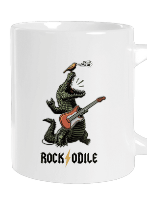 Rockodile veľký hrnček White